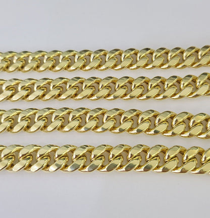 10k Real Miami Cuban Royal Link Chain 26 inch 9mm Genuine Yellow Genuine