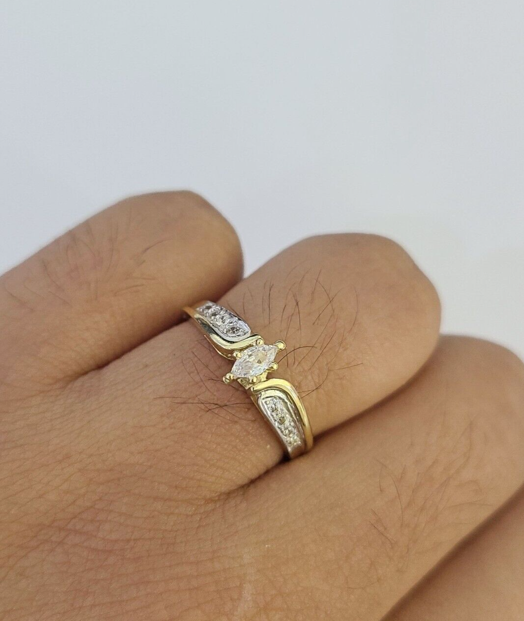 Real 10k Yellow Gold Ring Ladies 10Kt Genuine All Sizes