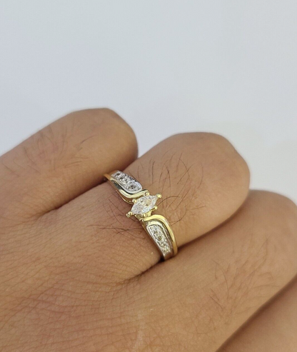 Real 10k Yellow Gold Ring Ladies 10Kt Genuine All Sizes
