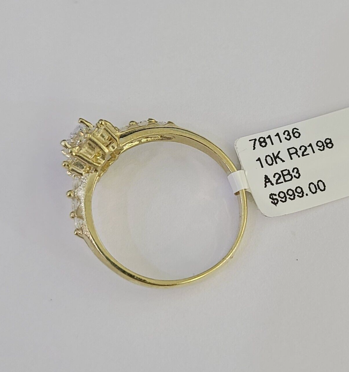 Real 10k Yellow Gold Ring Wedding Engagement Casual 10Kt Genuine All Sizes / Female