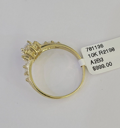 Real 10k Yellow Gold Ring Wedding Engagement Casual 10Kt Genuine All Sizes / Female