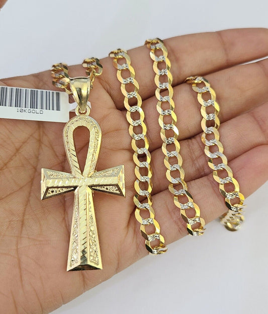 Jesus cross necklace worn