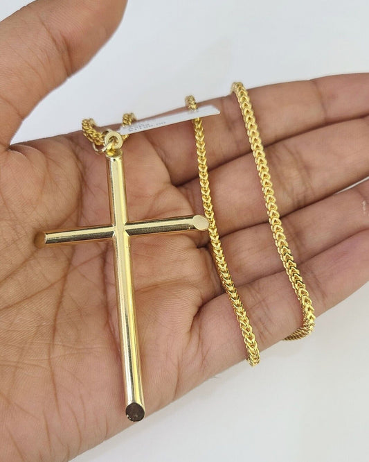 10k gold Jesus cross pendant