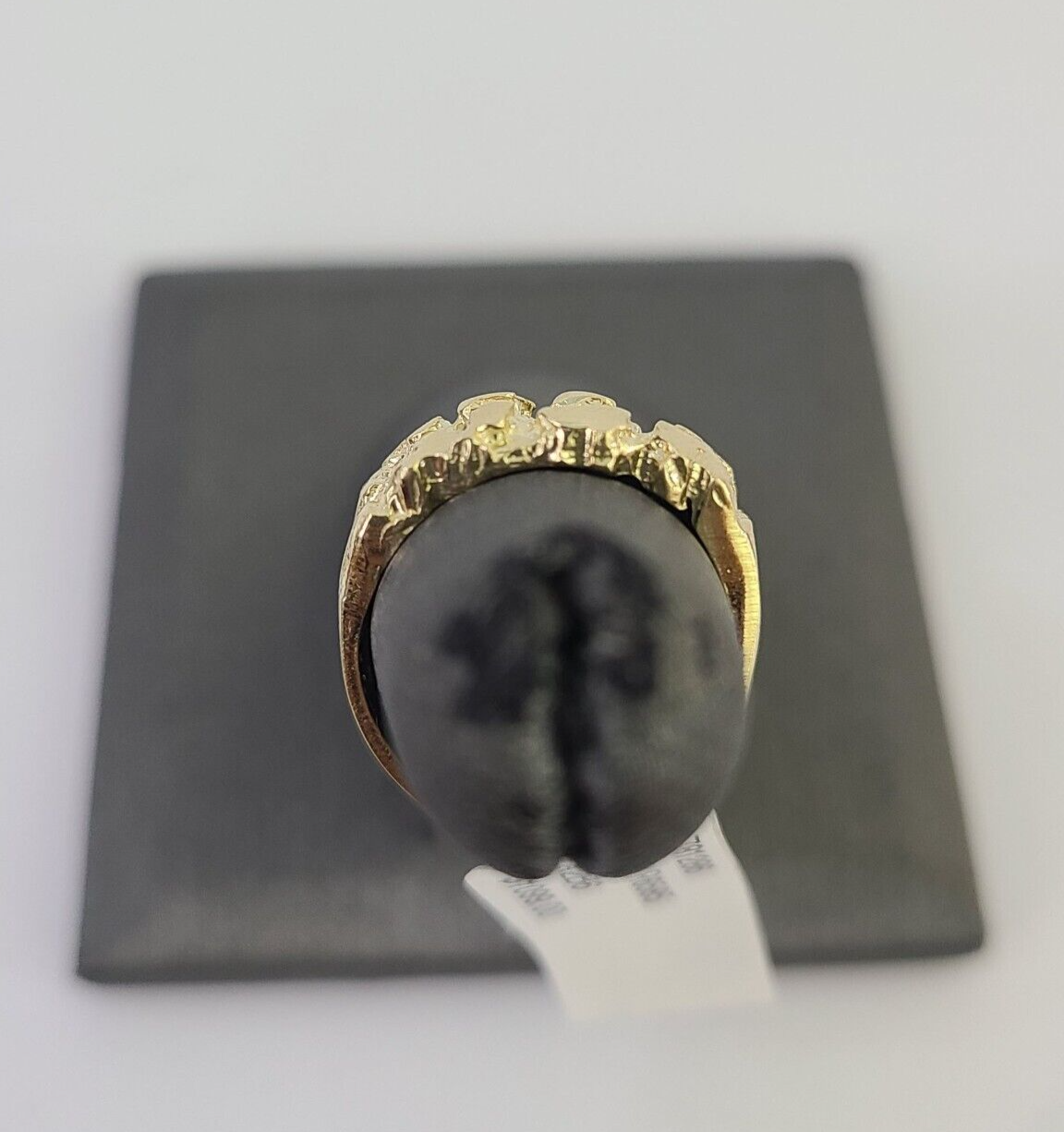 Real 10k Nugget Ring Yellow Gold Casual Ring 10kt Genuine All Sizes / Unisex