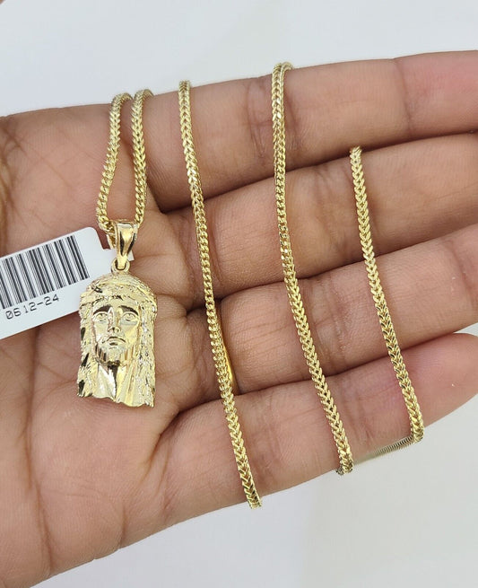 Full view of Jesus head pendant
