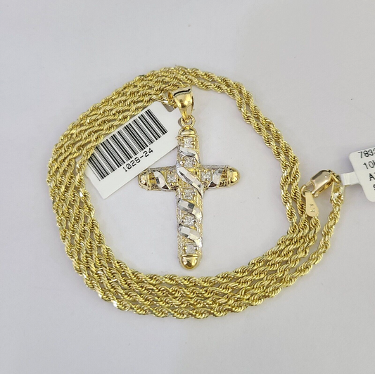 Jesus Cross necklace worn