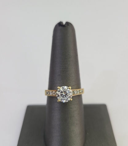 Real 10k Yellow Gold Ring Wedding Engagement Casual 10Kt Genuine All Sizes For Ladies
