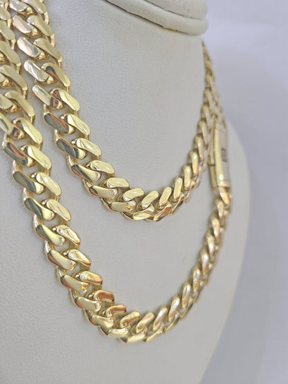 Real 10K Royal Monaco Chain Box Clasp 9mm Gold Necklace 10Kt 24" Genuine