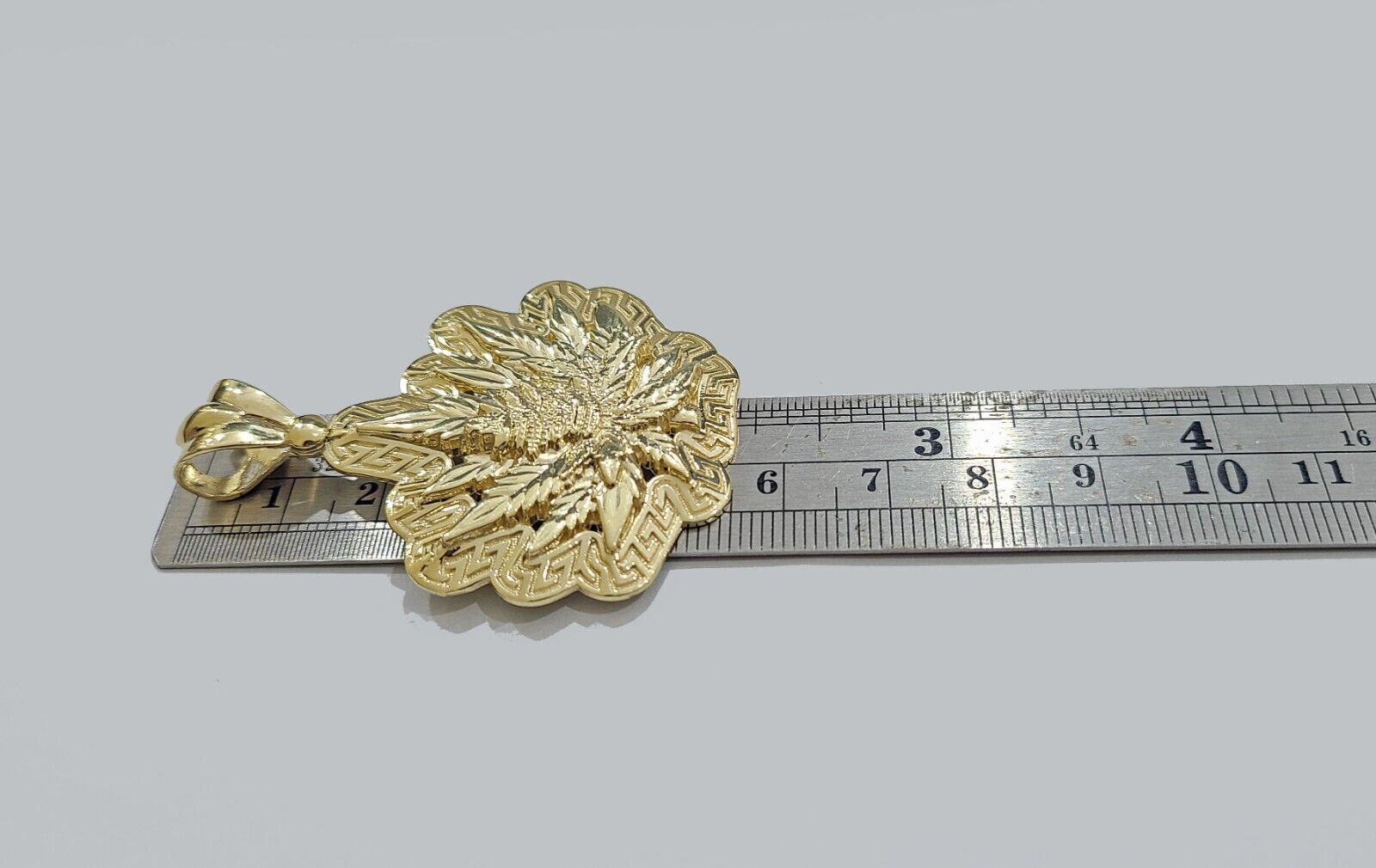 Side View Weed Leaf Pendant