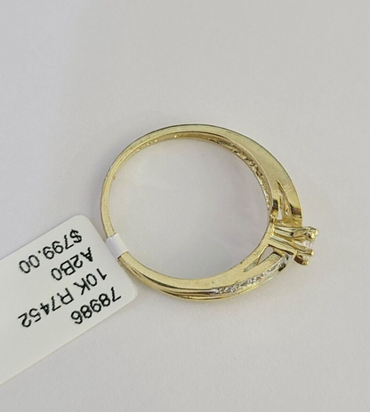 Real 10k Yellow Gold Ring Ladies 10Kt Genuine All Sizes