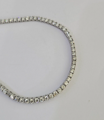 Sterling Silver Lab-Grown Diamond Bracelet Women Ladies 7 REAL Genuine 925