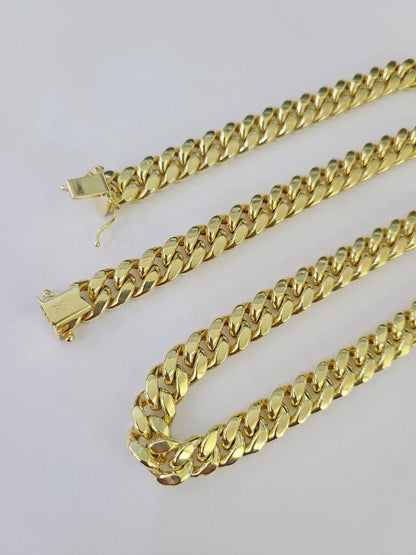 10k Real Miami Cuban Royal Link Chain 26 inch 9mm Genuine Yellow Genuine