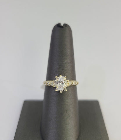 Real 10k Yellow Gold Ring Wedding Engagement Casual 10Kt Genuine All Sizes / Female