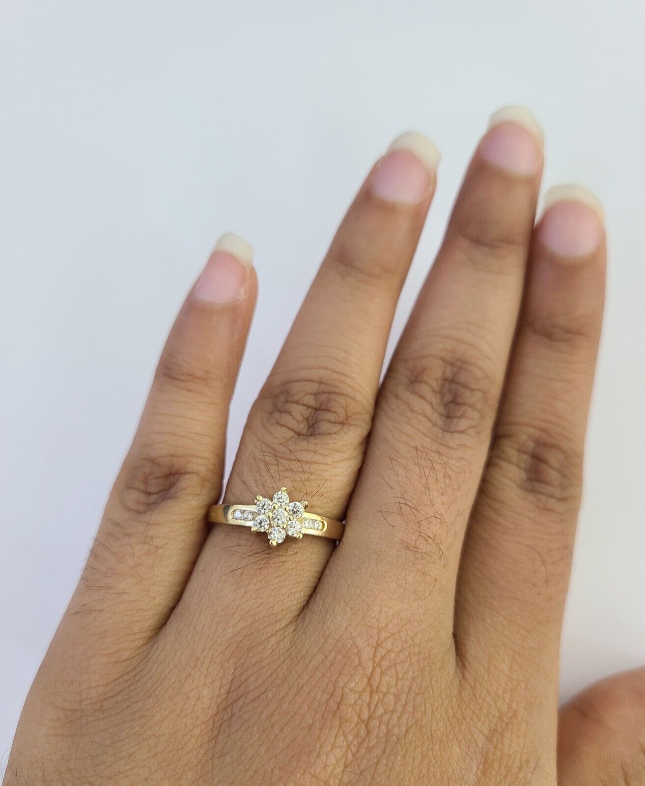 Real 10k Yellow Gold Ring Wedding Engagement Casual 10Kt Genuine All Sizes / Female
