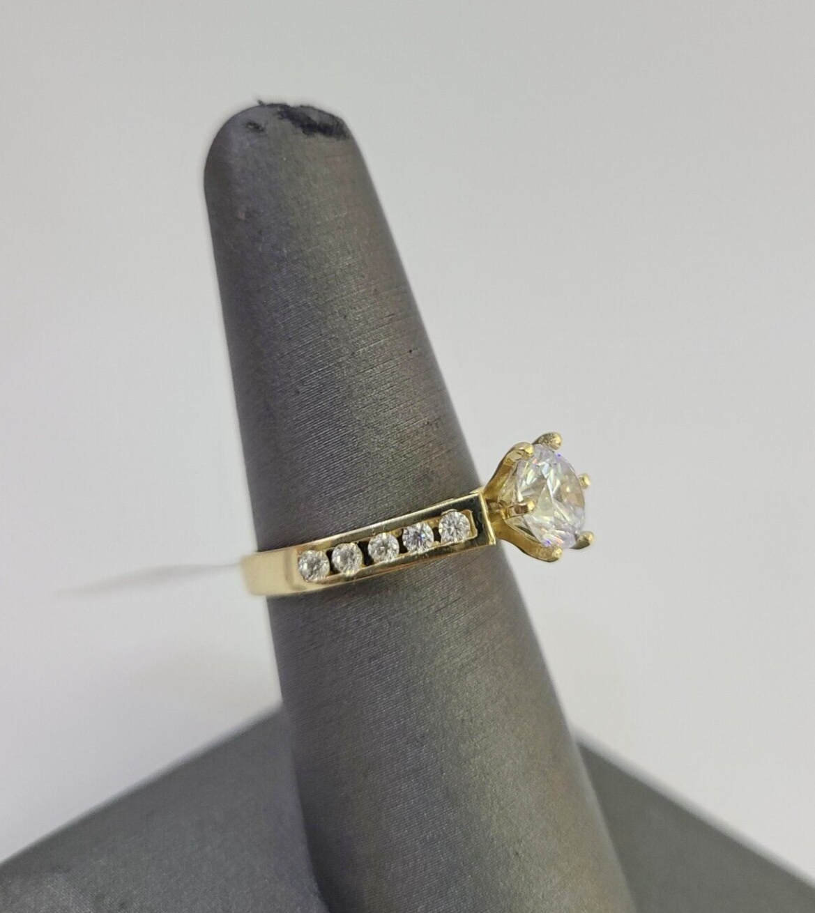 Real 10k Yellow Gold Ring Wedding Engagement Casual 10Kt Genuine All Sizes , For Ladies