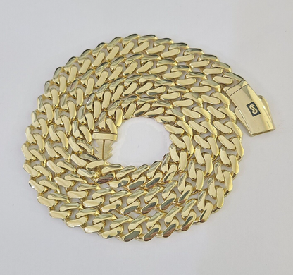 Real 10K Royal Monaco Chain Box Clasp 9mm Gold Necklace 10Kt 24" Genuine