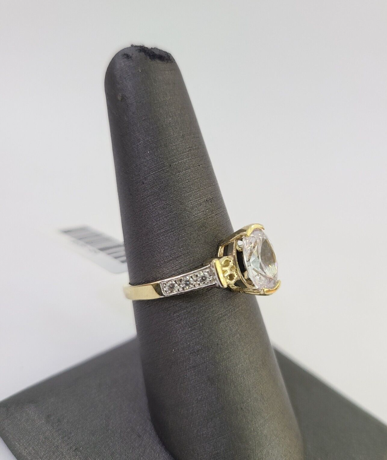 Real 10k Yellow Gold Ladies Ring Wedding Engagement 10Kt with CZ / All Sizes