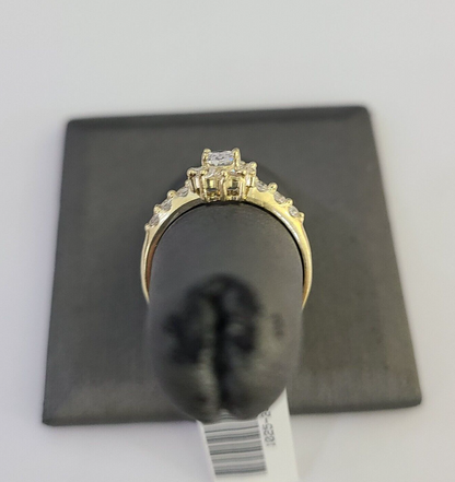 Real 10k Yellow Gold Ring Wedding Engagement Casual 10Kt Genuine All Sizes / Female