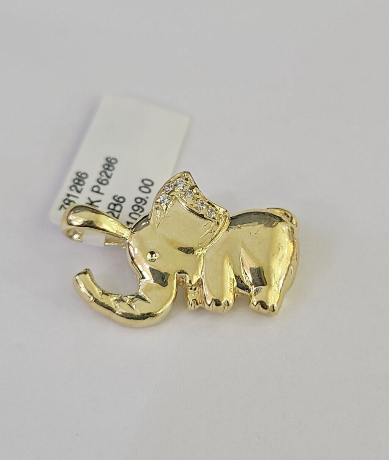 Elephant pendant studio view
