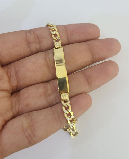 Diamond-Cut Kids ID Bracelet
