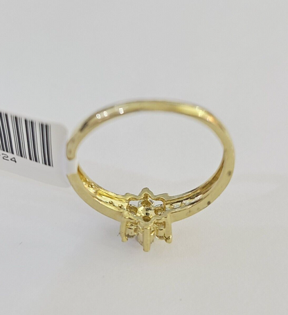 Real 10k Yellow Gold Ring Wedding Engagement Casual 10Kt Genuine All Sizes / Female