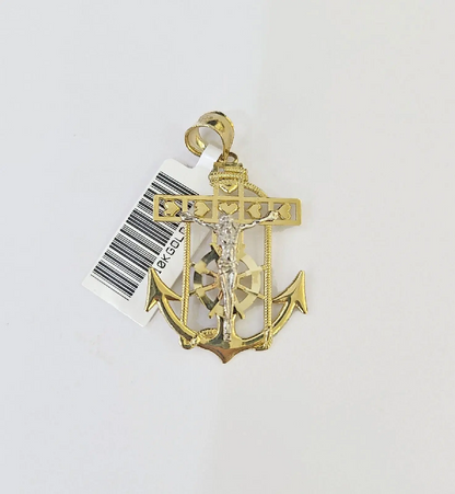 10K yellow gold eagle pendant set with 3mm rope chain necklace by Reva Jeweler