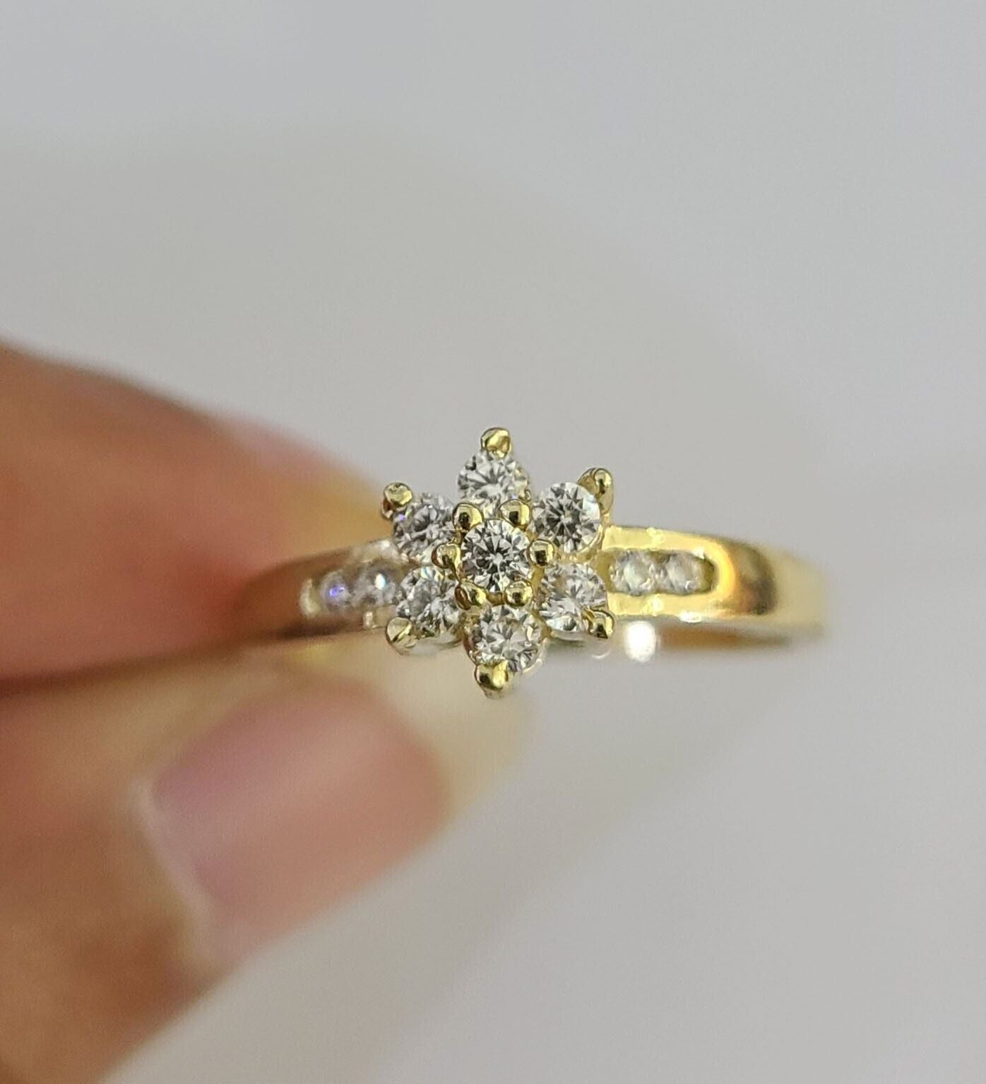 Real 10k Yellow Gold Ring Wedding Engagement Casual 10Kt Genuine All Sizes / Female