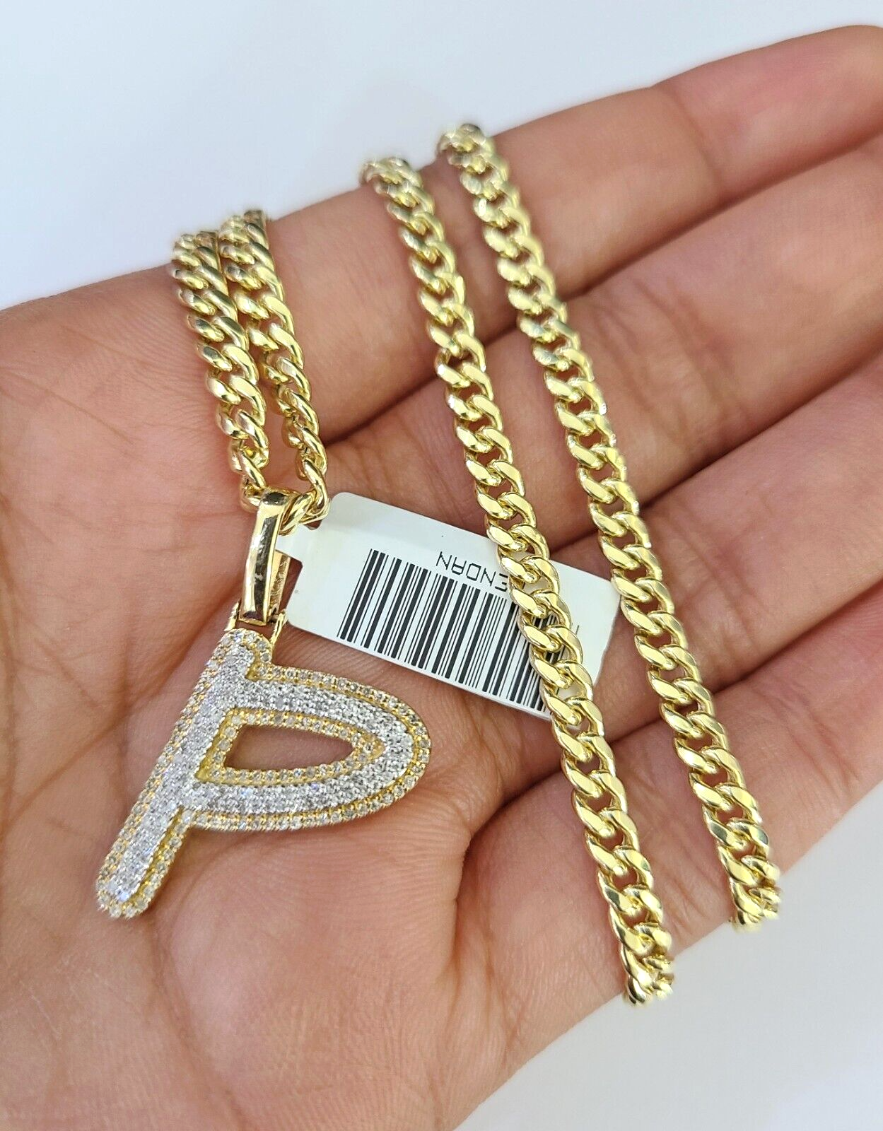 Side view of P initial chain