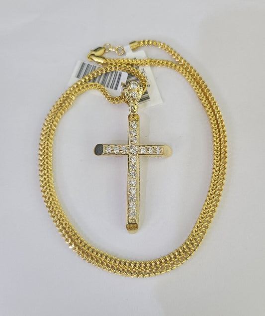 10k gold Jesus cross pendant