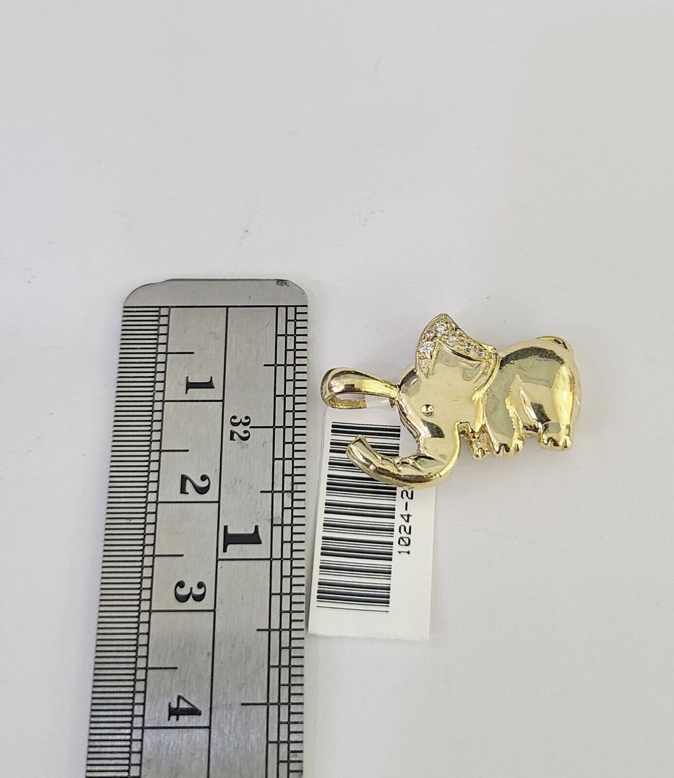 Elephant pendant bail close-up