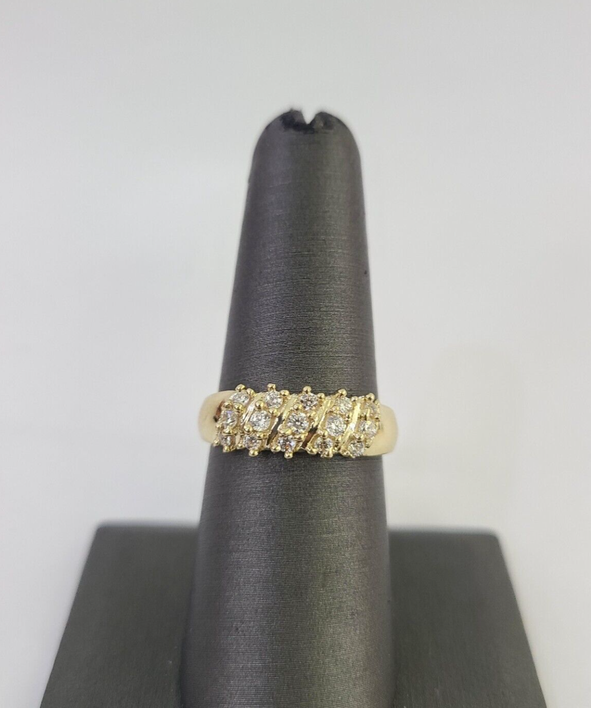 Real 10k Yellow Gold Ladies Ring 10Kt Gold With CZ All Sizes