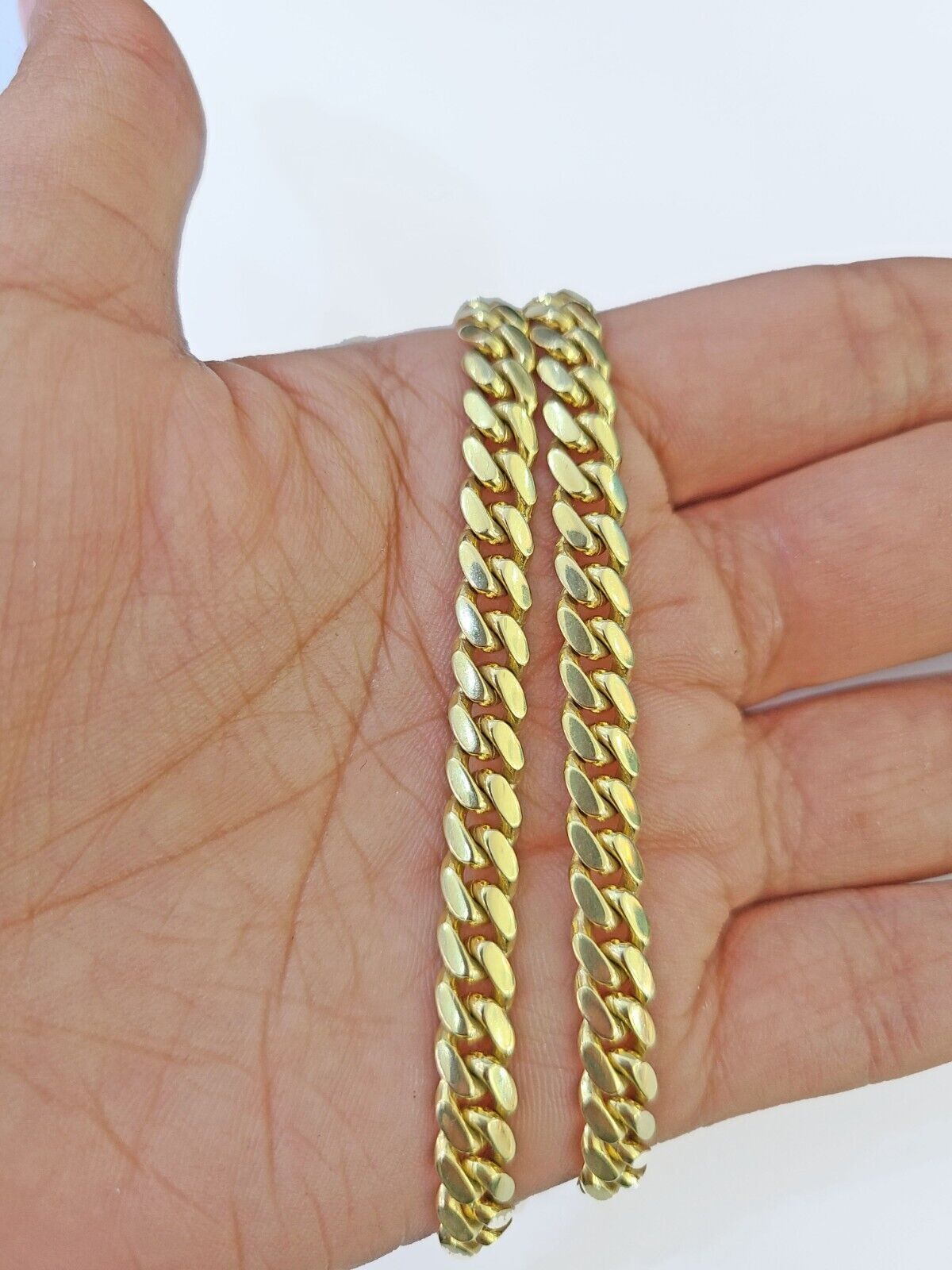 6mm Miami Cuban Link Chain Necklace 26 Inch SOLID 14k Yellow Gold REAL 14kt - Reva Jeweler