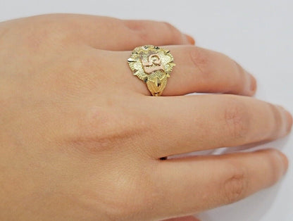Ladies Ring 10k Gold Quinceanera 15 Anos Year Girls 10KT Yellow REAL Size 6 SALE - Reva Jeweler