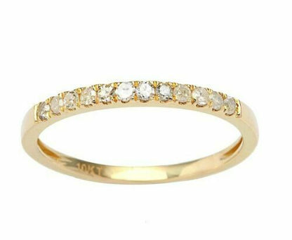 Ladies Wedding Band 14k Gold 1/2CT Diamonds Eternity Setting ALL GENUINE DIAMOND - Reva Jeweler