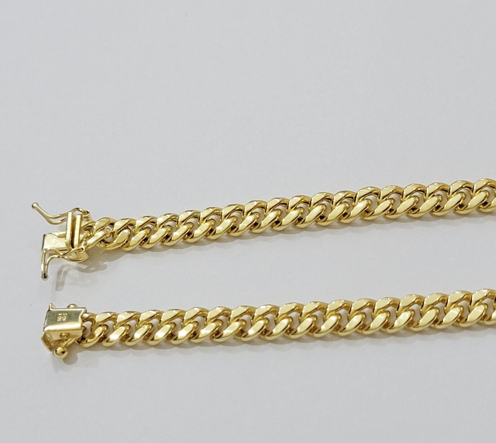 Mens 10k Gold Chain Necklace 6mm Miami Cuban Link 18 - 28 Inch REAL 10kt Yellow - Reva Jeweler