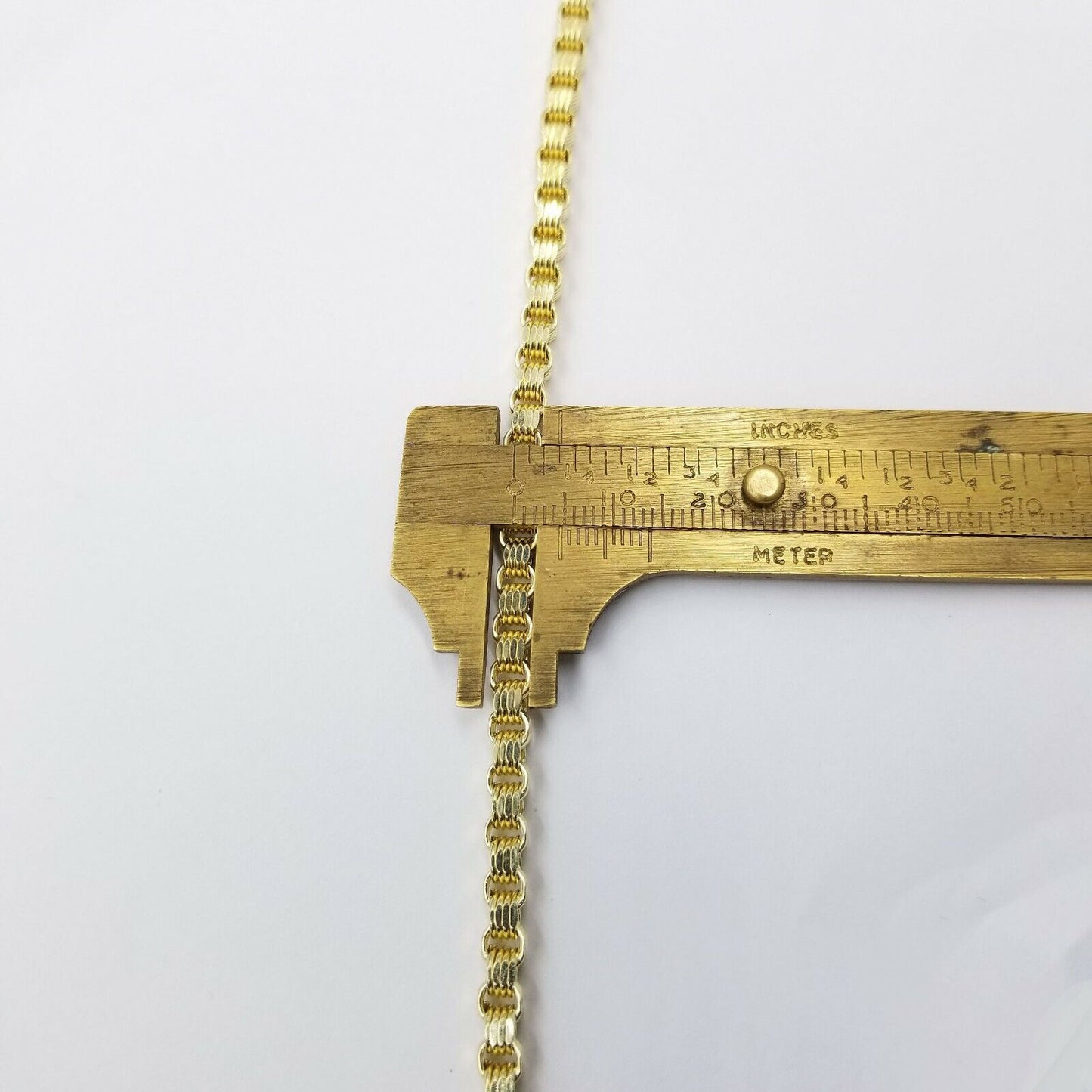 Mens 10k Yellow Gold Cross Charm Diamond Cut Pendant Byzantine Chain in 24" Real - Reva Jeweler