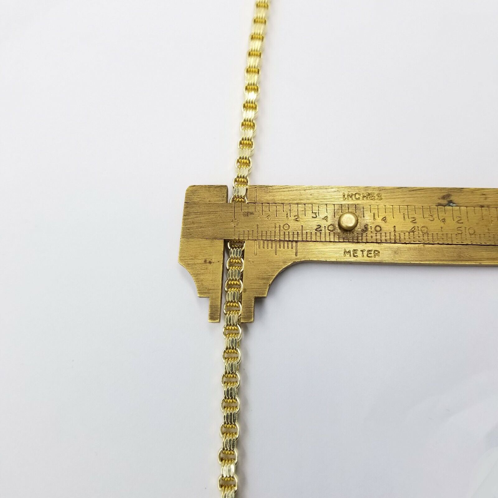 Mens 10k Yellow Gold Cross Charm Diamond Cut Pendant Byzantine Chain in 24" Real - Reva Jeweler