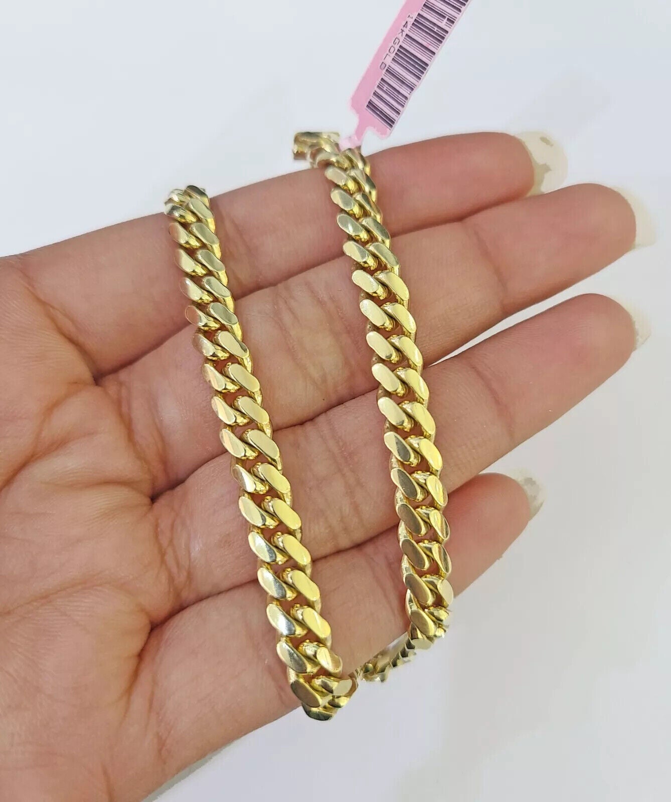 Mens 14k Gold Bracelet Miami Cuban Link REAL 14kt SOLID 6 - 10mm & 7.5 - 9 Inch - Reva Jeweler