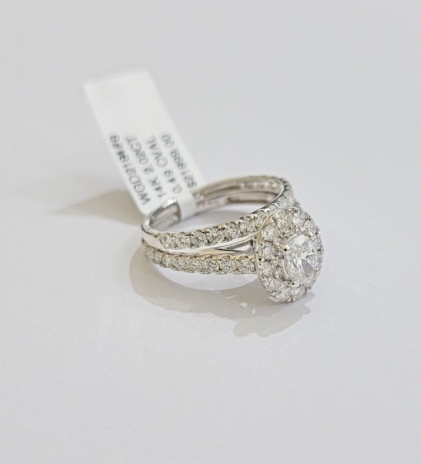 Natural Diamond Ring 2 Carat 14k White Gold Ladies Ring Band Set Real Genuine - Reva Jeweler