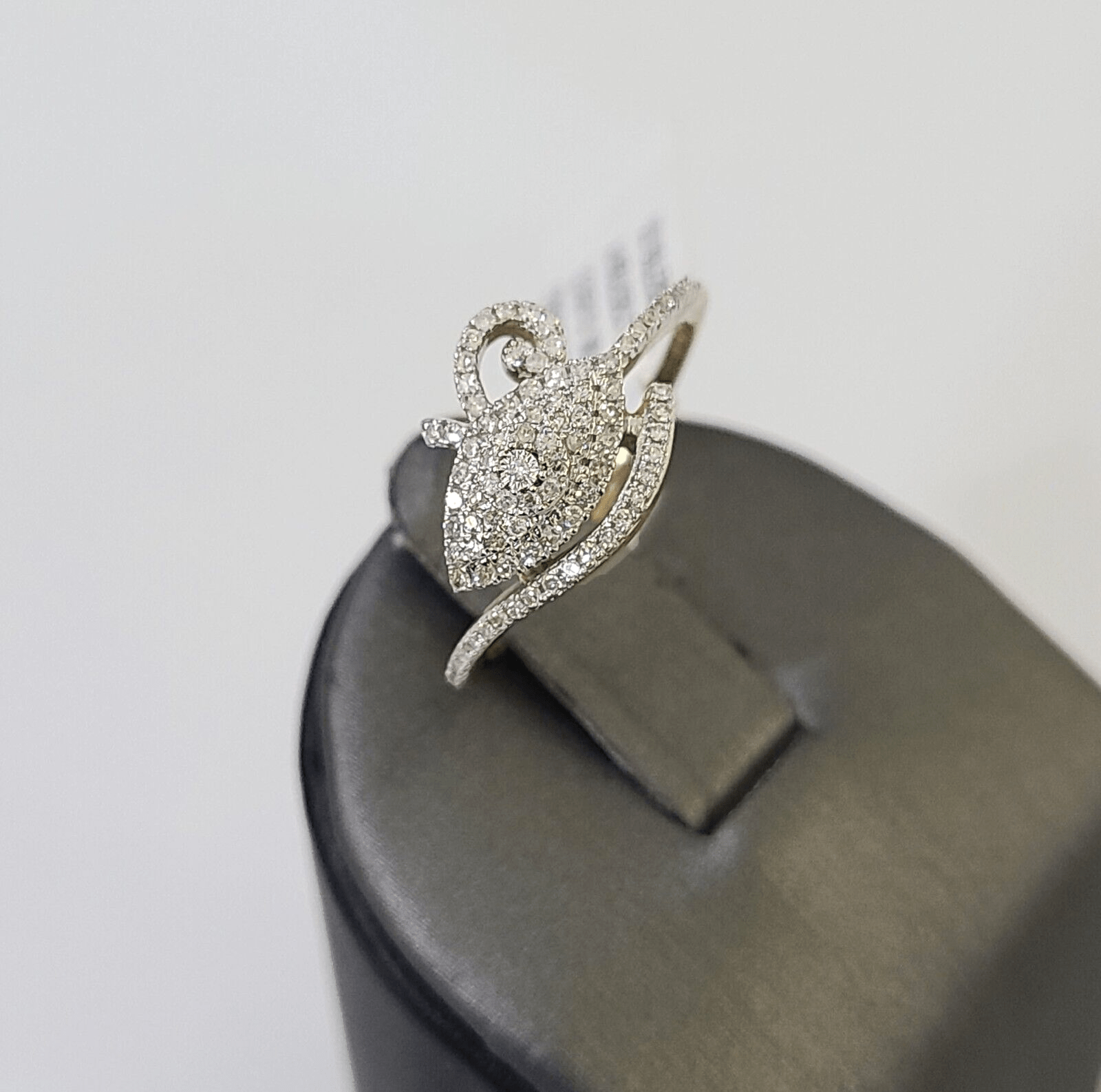 Real 10k Diamond Ladies Ring Evil Eye Yellow Gold Women Casual Genuine - Reva Jeweler