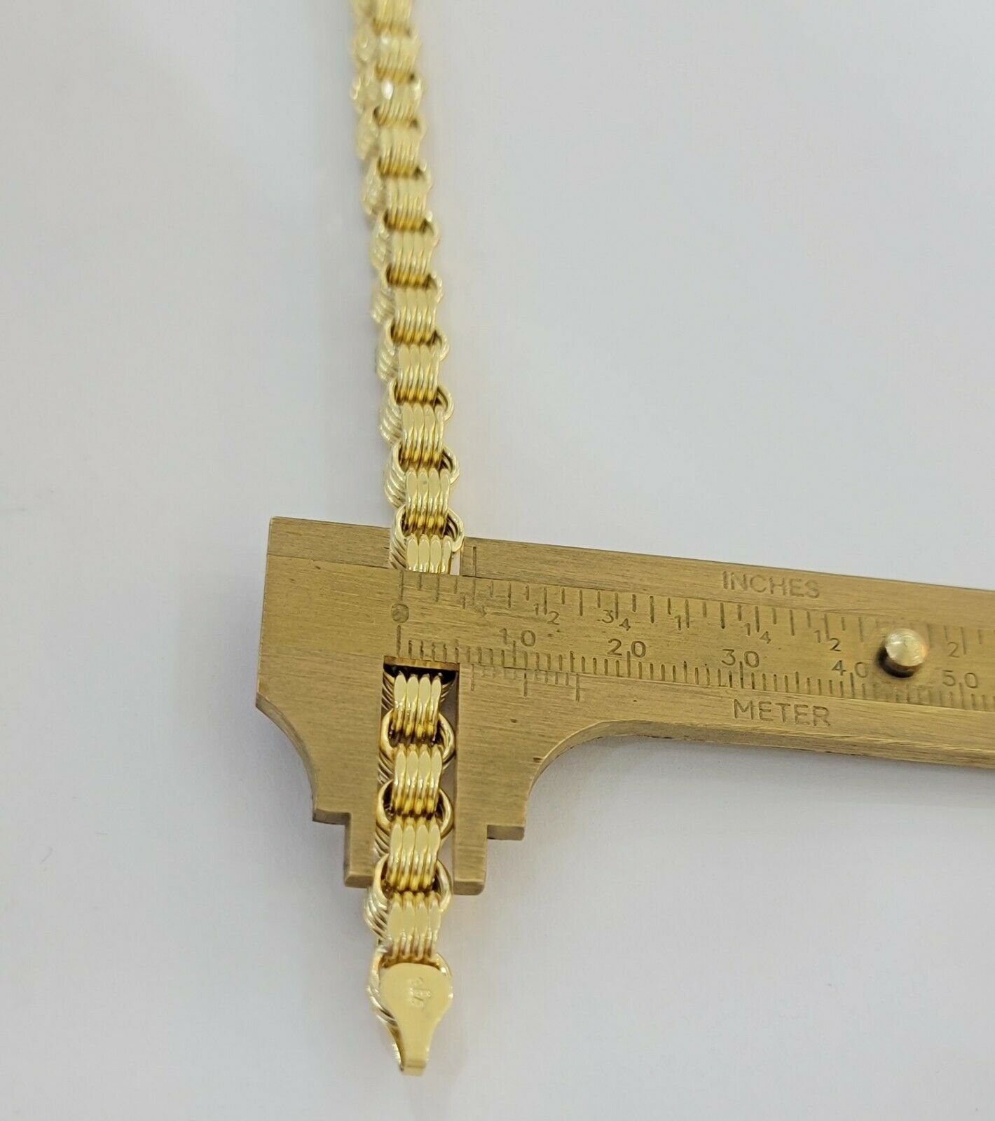 REAL 10k Gold Bracelet Byzantine Box 8" 6mm 10 kt Yellow Gold Men's Genuine 10kt - Reva Jeweler