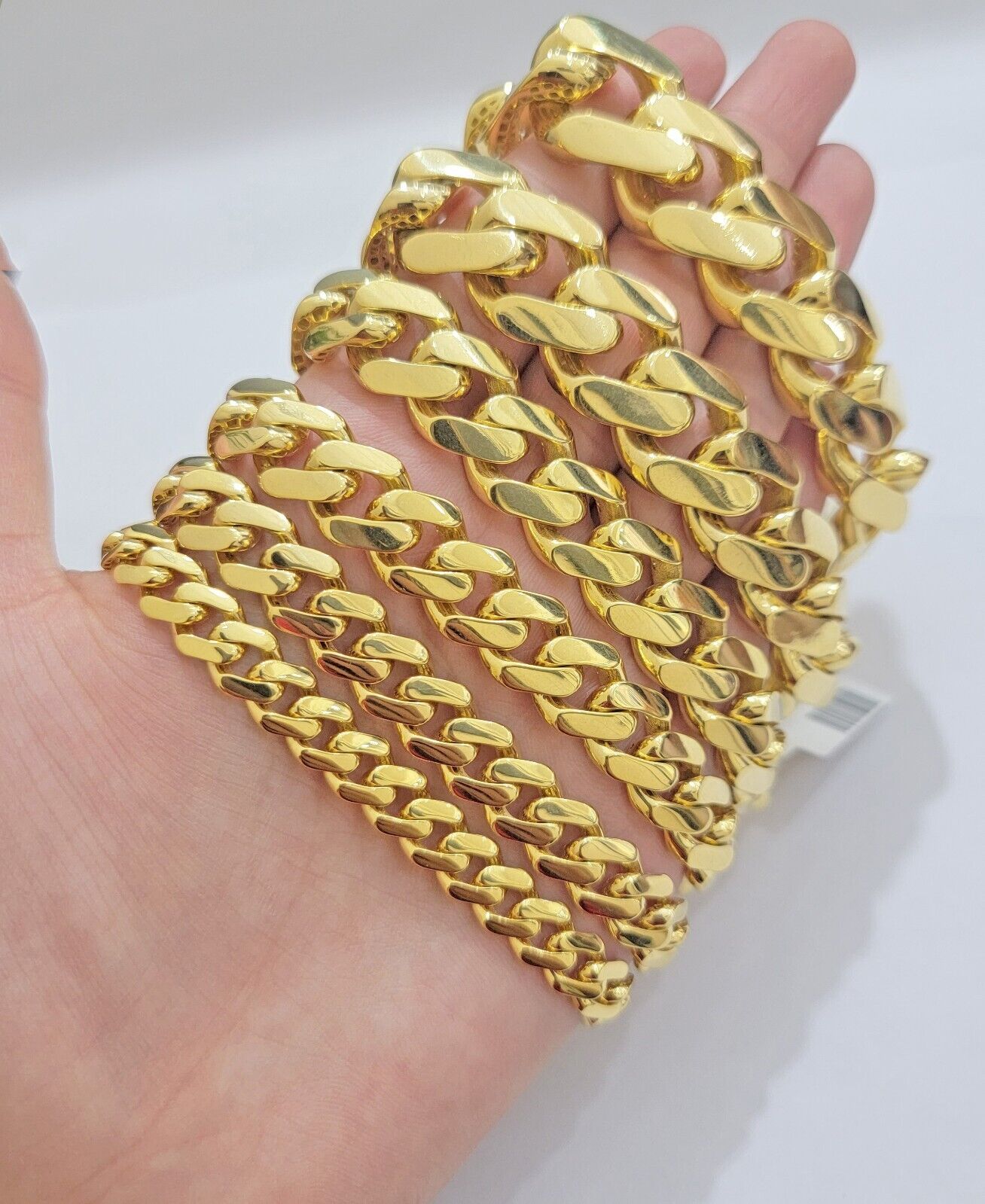 Real 10k Gold Bracelet Royal Cuban Link Monaco 8mm - 20mm 8 - 9" 10kt Yellow Gold - Reva Jeweler