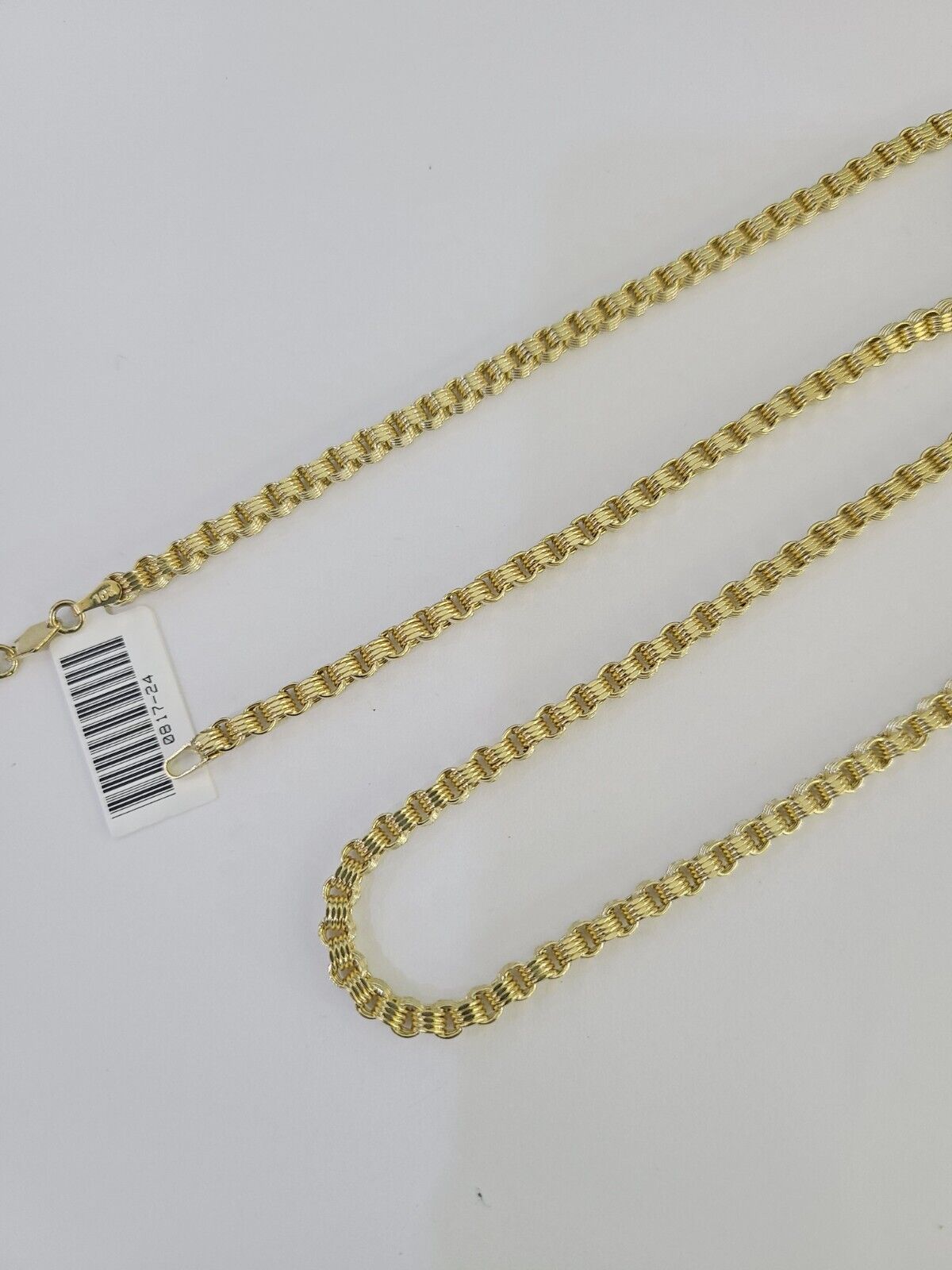 REAL 10k Gold Byzantine Chain Necklace Lobster Clasp 3mm 20" 22" 24" 26" 28" 30" - Reva Jeweler