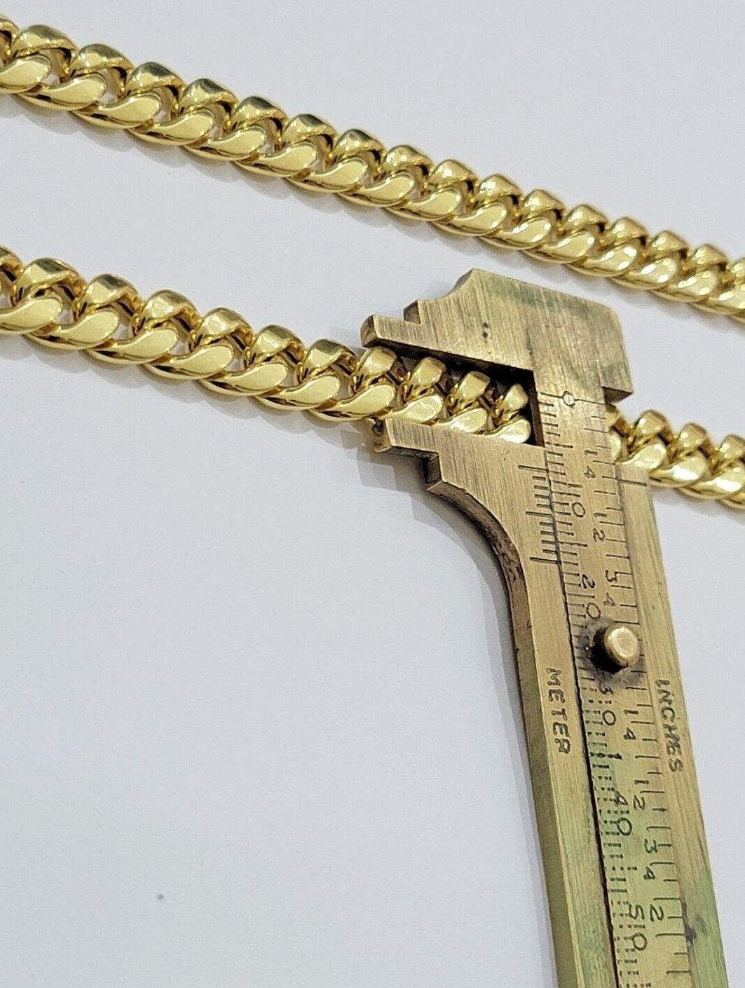 Real 10k Gold Chain Necklace Miami Cuban Link 18" - 28" Inch 8mm Box Lock 10kt Men - Reva Jeweler