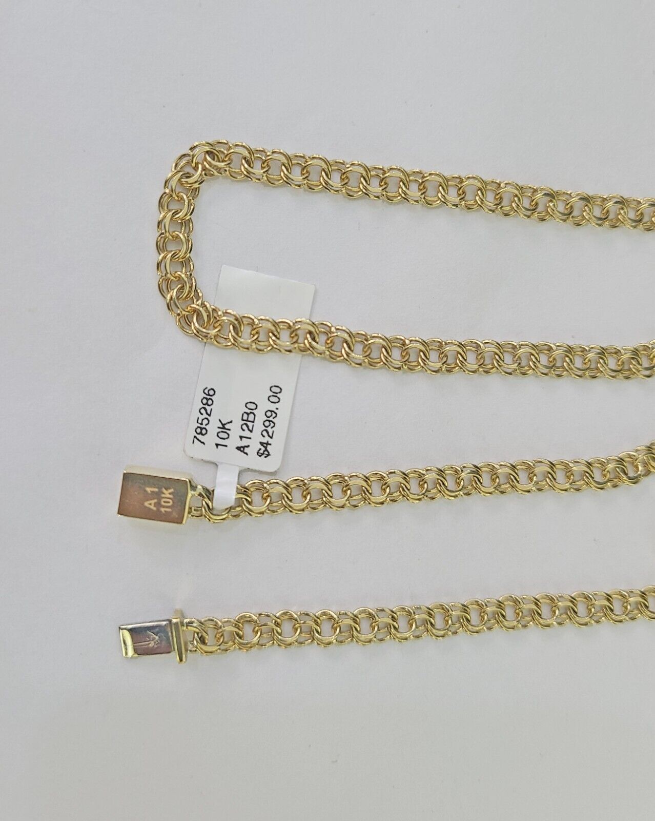 Real 10k Gold Chino ID Chain 4mm 20Inch Yellow Necklace Real Gold - GoldenlinQ