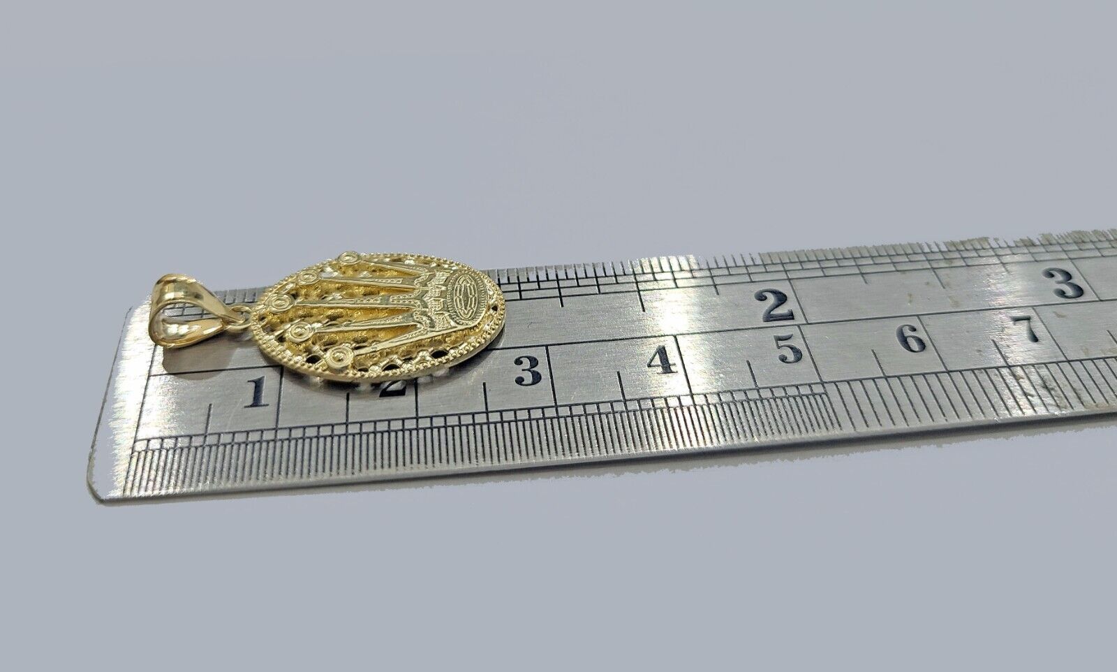 Real 10k Gold Circular Charm Pendant 10kt Yellow Gold Unisex - GoldenlinQ