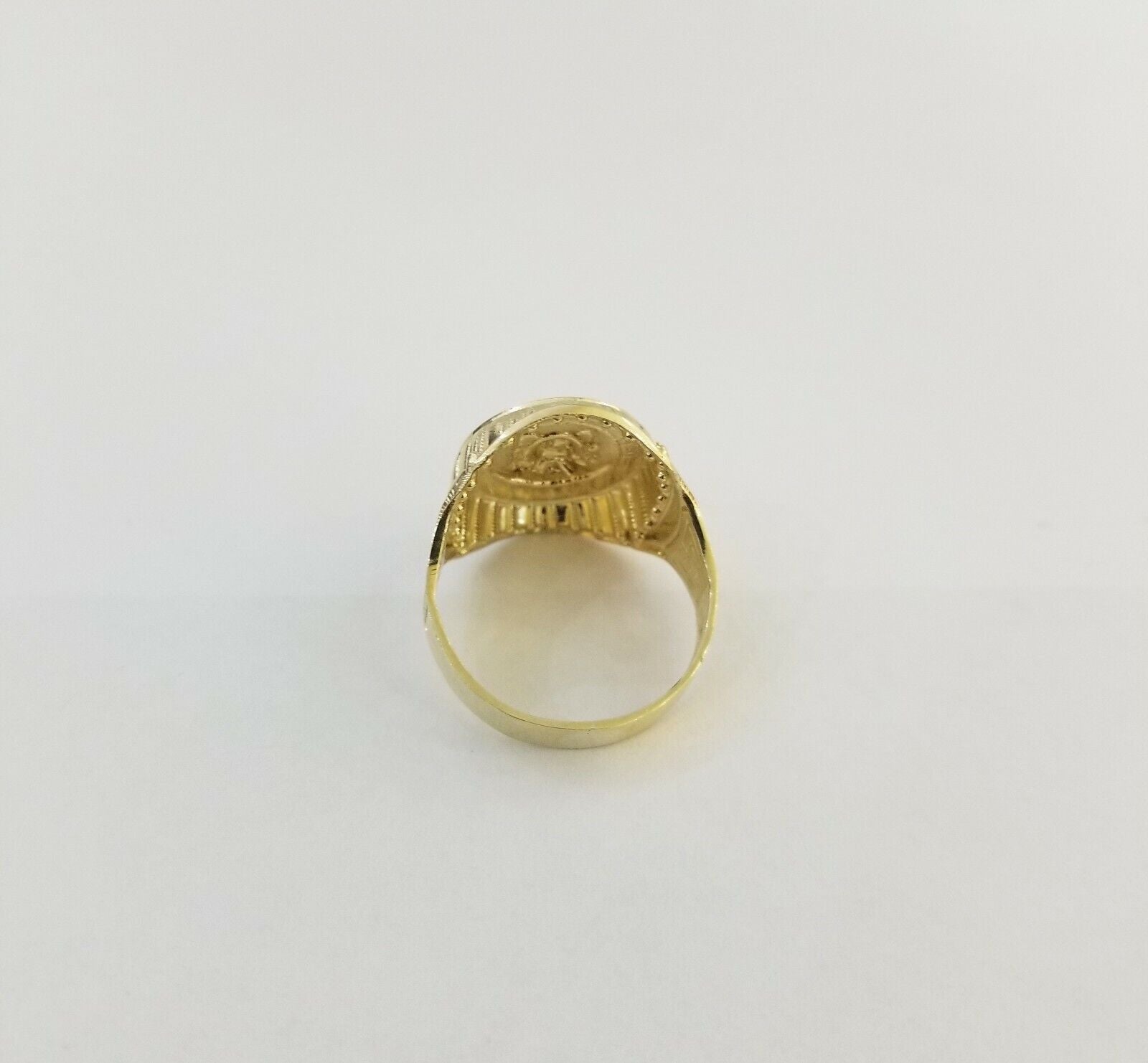 Real 10k gold circular sizable ring ,10kt yellow size 11 Casual Circle Band Men - Reva Jeweler
