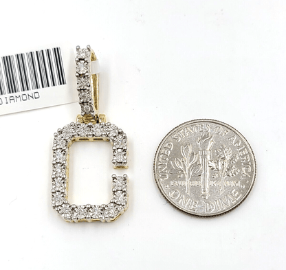Real 10k Gold & Diamond Letter "C" Initial Alphabet Charm/Pendant 1.25". - Reva Jeweler