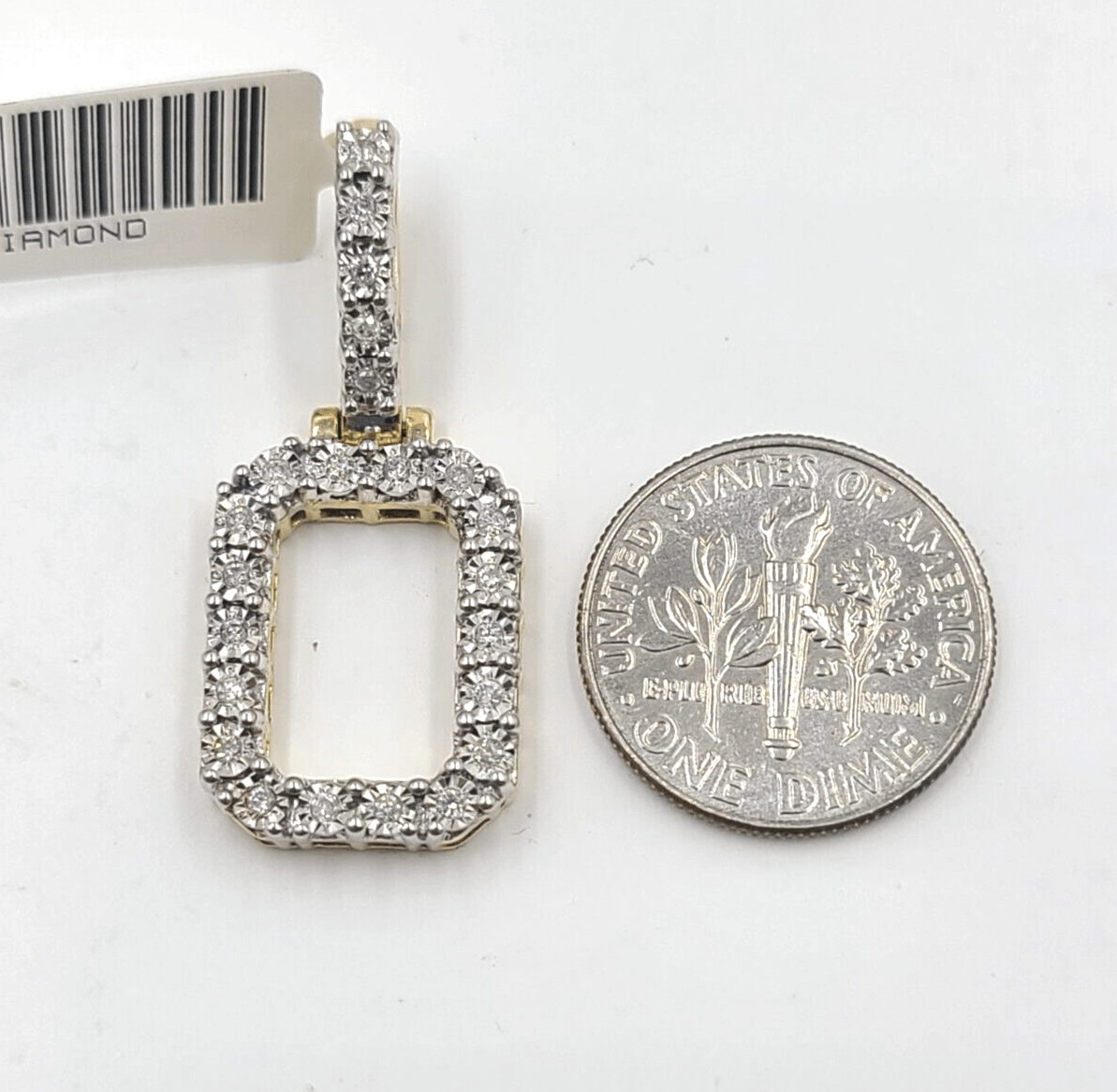 Real 10k Gold & Diamond Letter "O" Initial Alphabet Charm/Pendant 1.25". - Reva Jeweler
