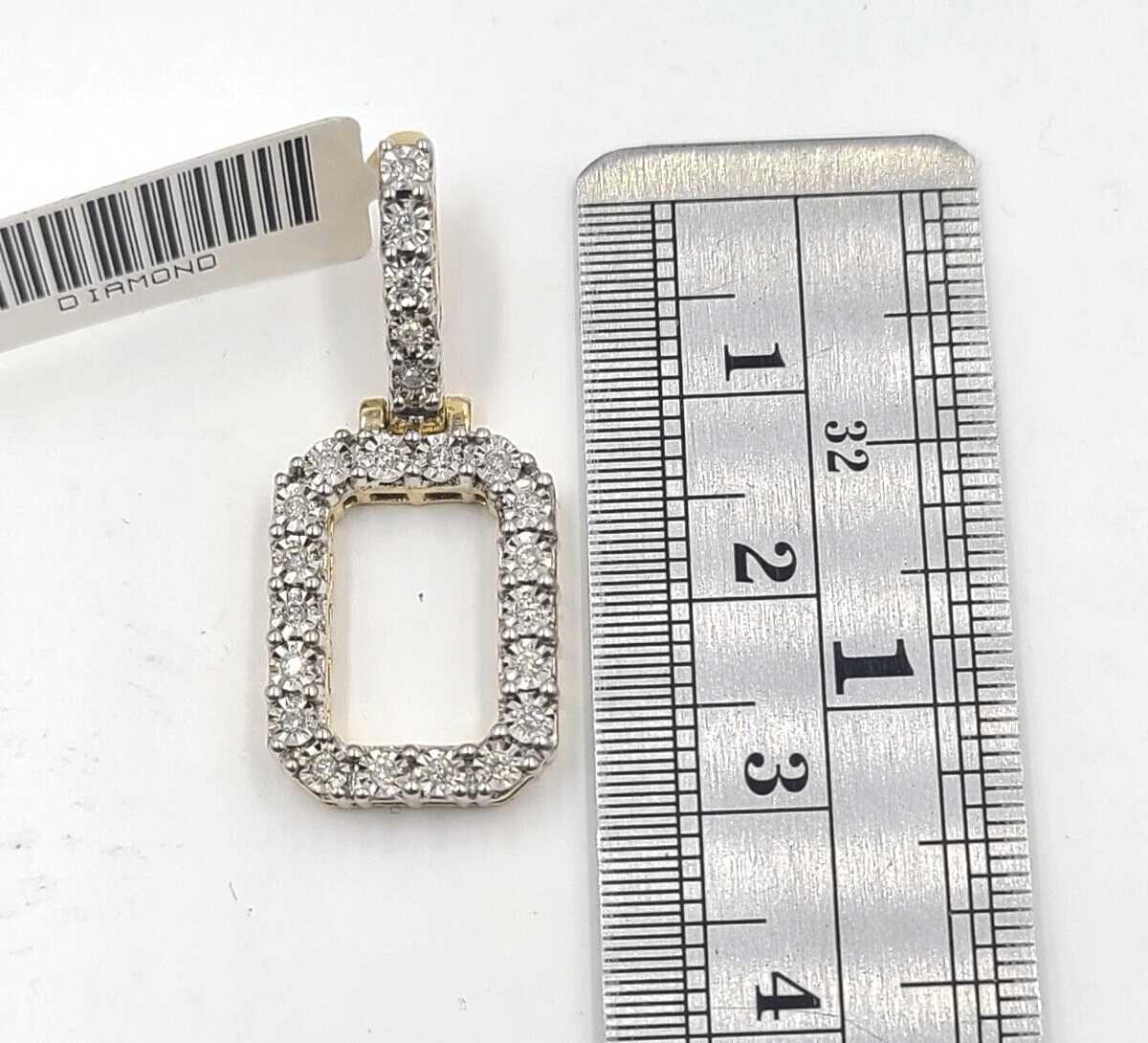 Real 10k Gold & Diamond Letter "O" Initial Alphabet Charm/Pendant 1.25". - Reva Jeweler
